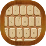 wood keyboard go theme android application logo